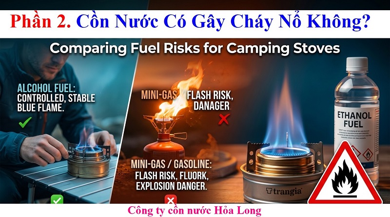 Cồn Nước Có Gây Cháy Nổ Không? Những Điều Cần Biết Để Sử Dụng An Toàn